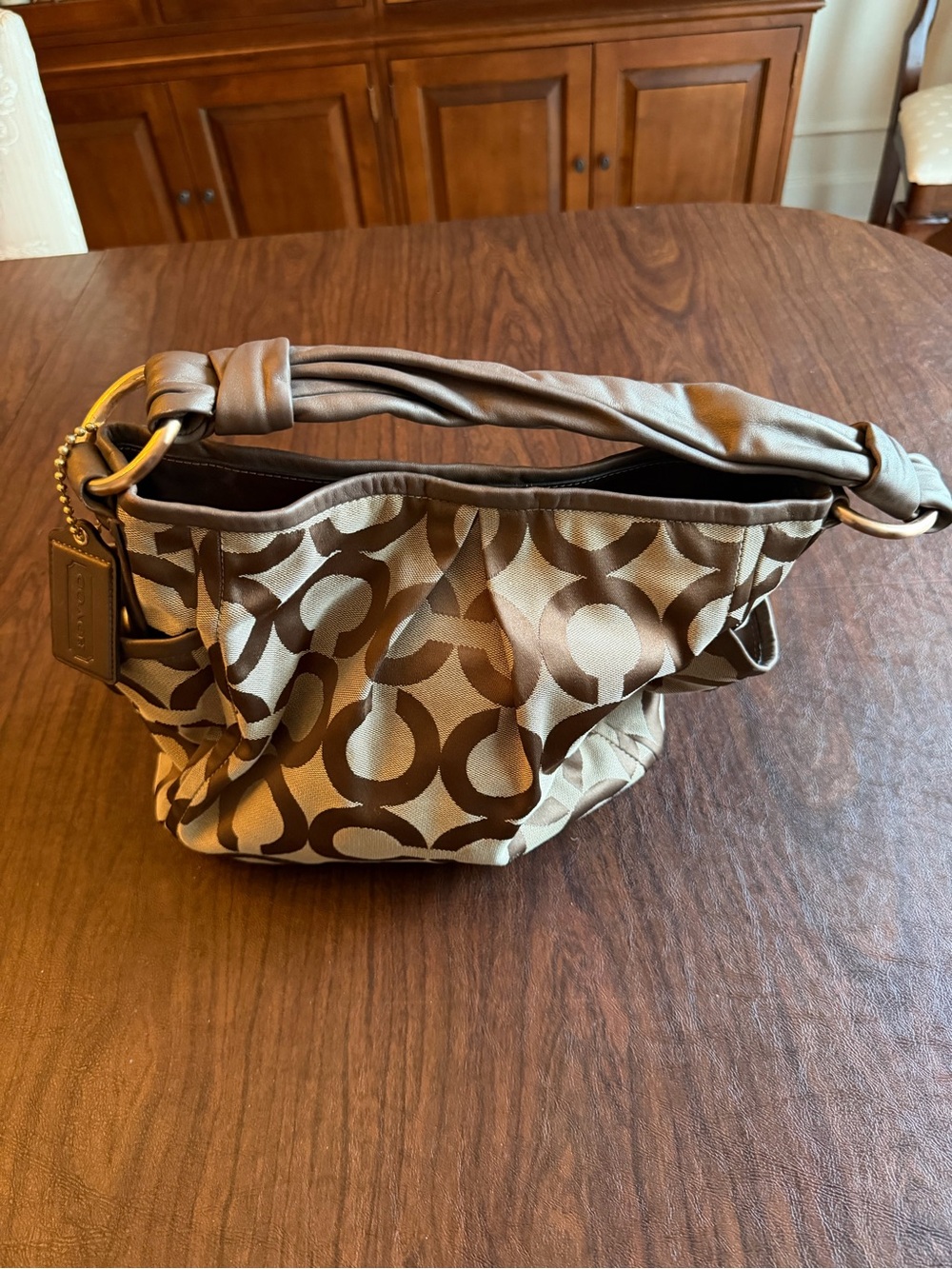 Coach Parker Op Art Signature Hobo Shoulder Bag 13427